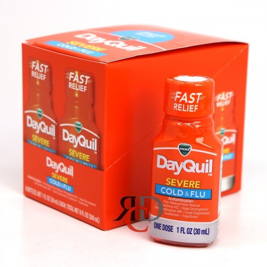 DAYQUIL 1OZ COLD&FLU BOTTLE 8CT BOX