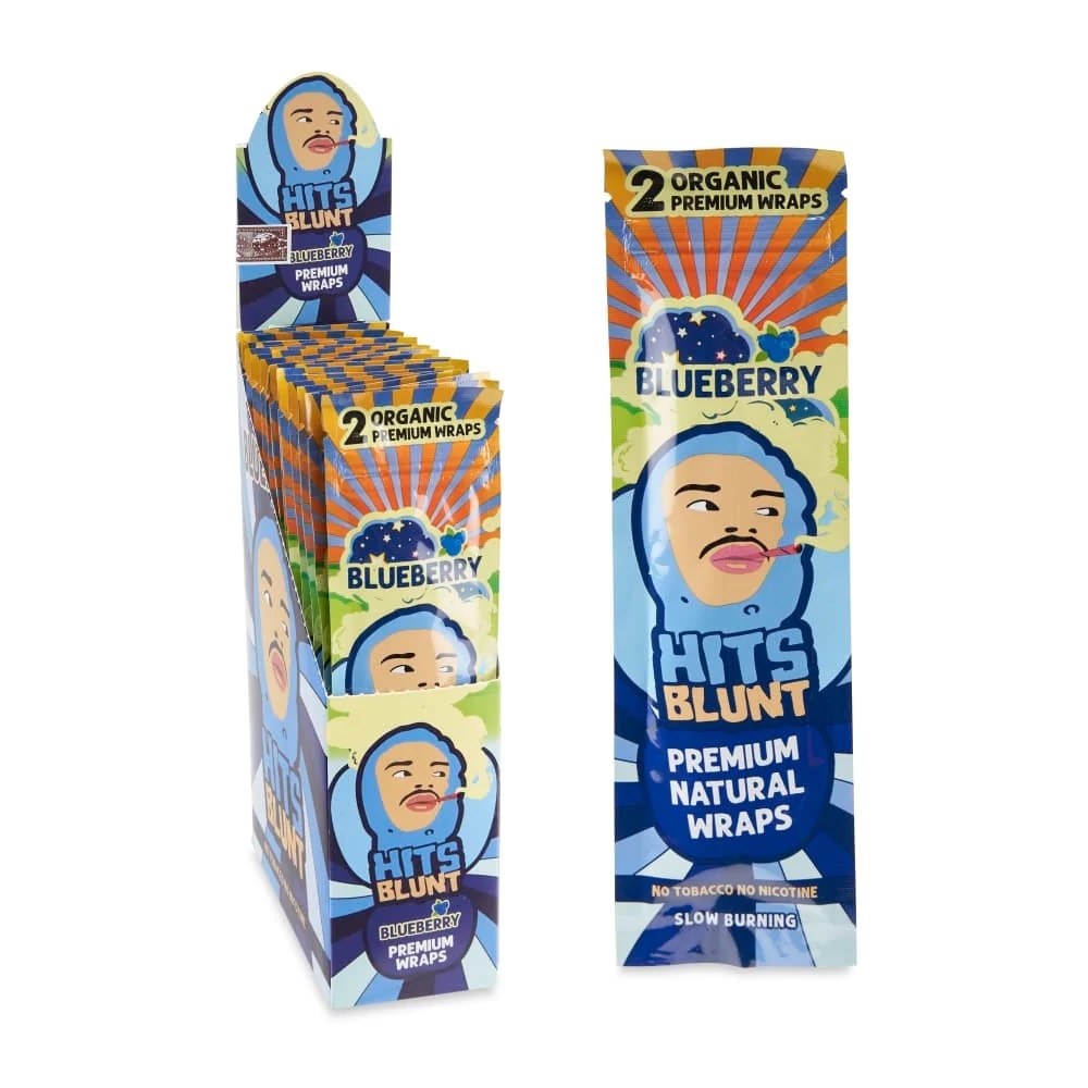 HITS BLUNT WRAP BLUEBERRY 15CT BOX