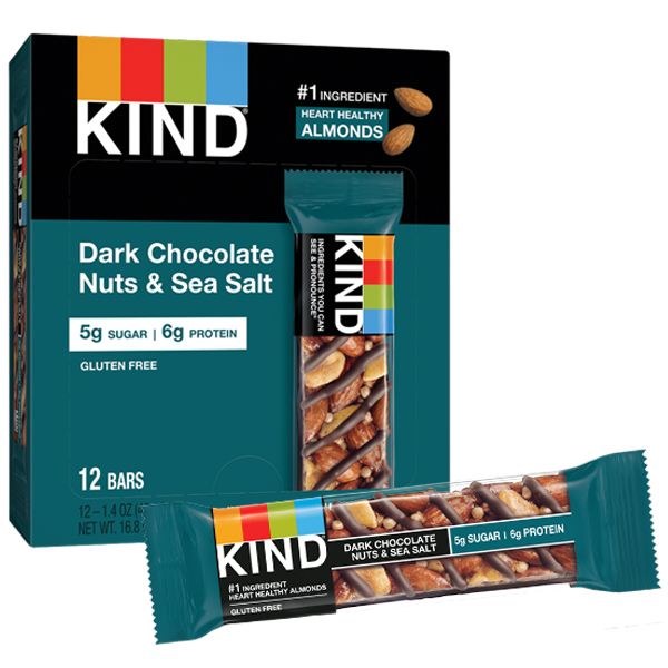 KIND DARK CHOCOLATE NUT & SEA SALT 12CT BOX