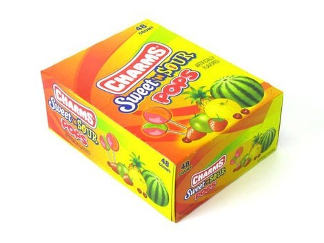 CHARMS SWEET & SOUR POPS 48CT BOX