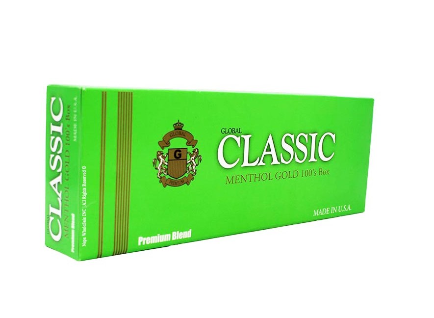 CLASSIC CIG 100 MENTHOL GOLD BOX
