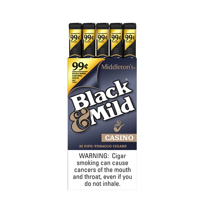 B&M 99c CASINO PLASTIC TIP 25CT BOX