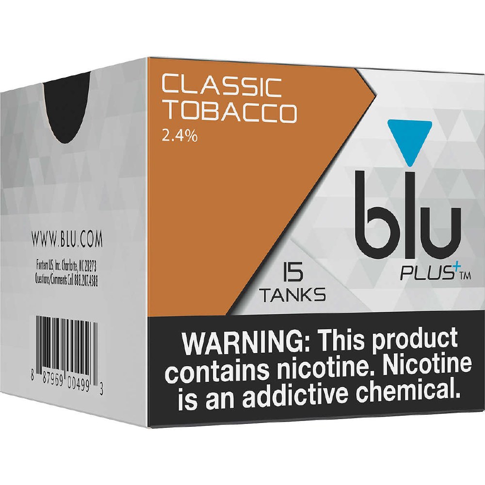 BLU PLUS 3PK TANKS CLASSICAL TOBACCO 5CT BOX