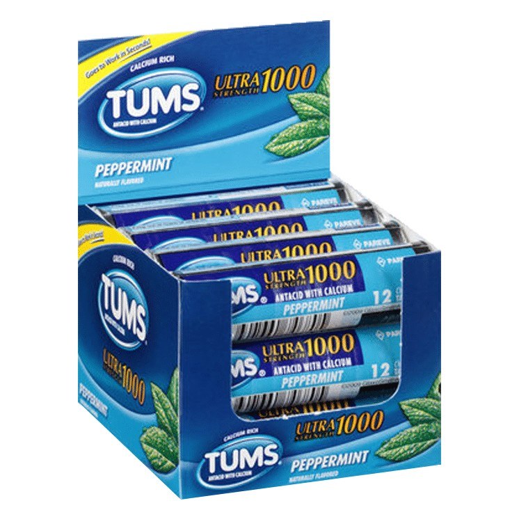TUMS PEPPERMINT ULTRA 1000 STRENGTH BOX
