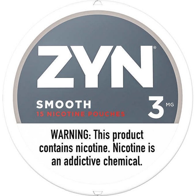 ZYN 0.21OZ 3MG POUCH SMOOTH 5CT ROLL