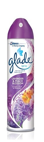 GLADE 8OZ SPRAY LAVENDER & PEACH BLOSSOM EACH