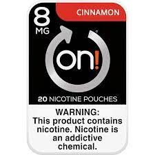 ON 0.95OZ 8MG NICOTINE POUCHES CINNAMON 5CT