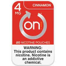 ON 0.95OZ 4MG NICOTINE POUCHES CINNAMON 5CT