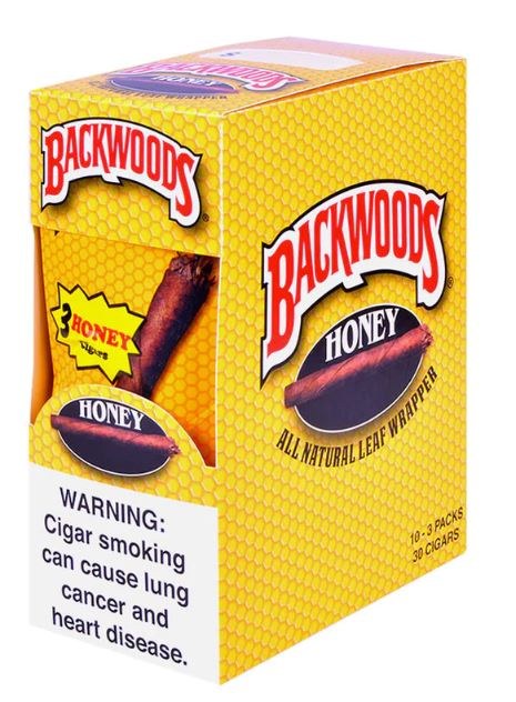 BACKWOODS 3PK HONEY 10CT BOX