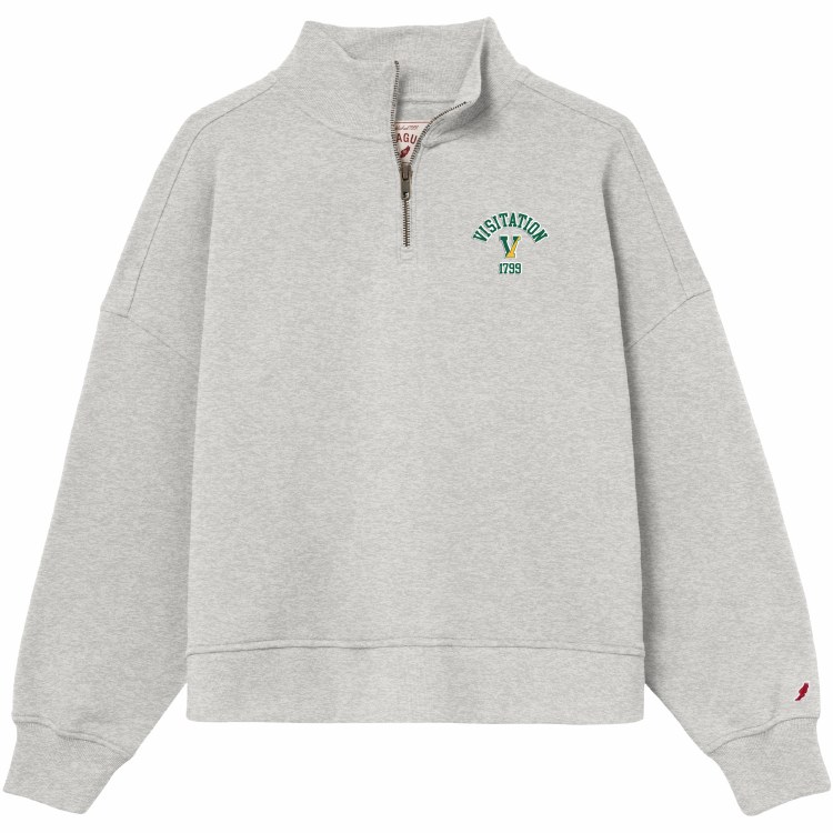 L2 1/4 zip Dianna Small Grey