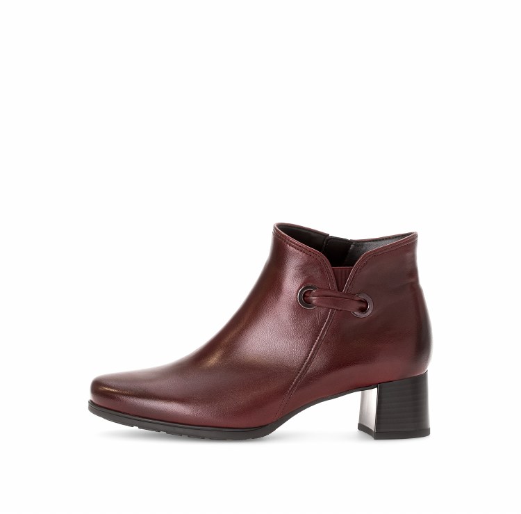 52.827 Dark Red Heel Zip 6 Red