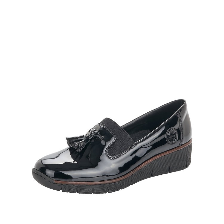 53751 Black Patent Slip On