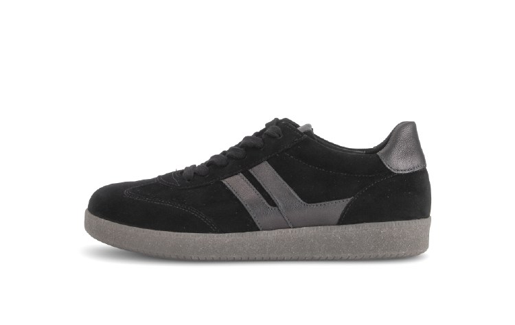 6011 Black/Dark Grey Suede