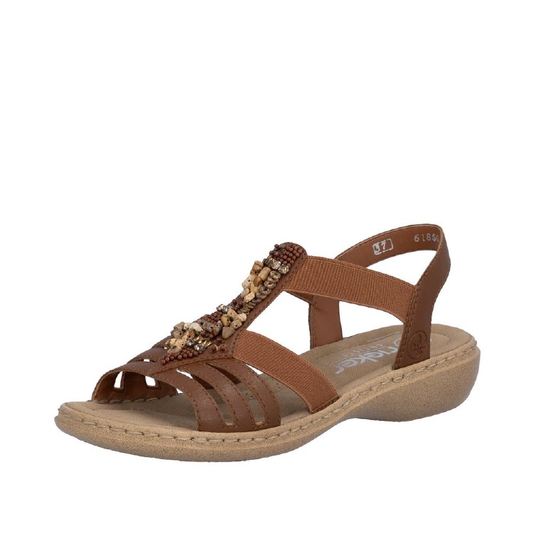 61850 Tan Flat Sandal