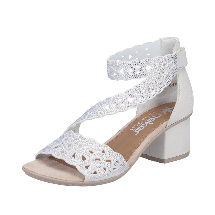 64657 Glitter Block Heel