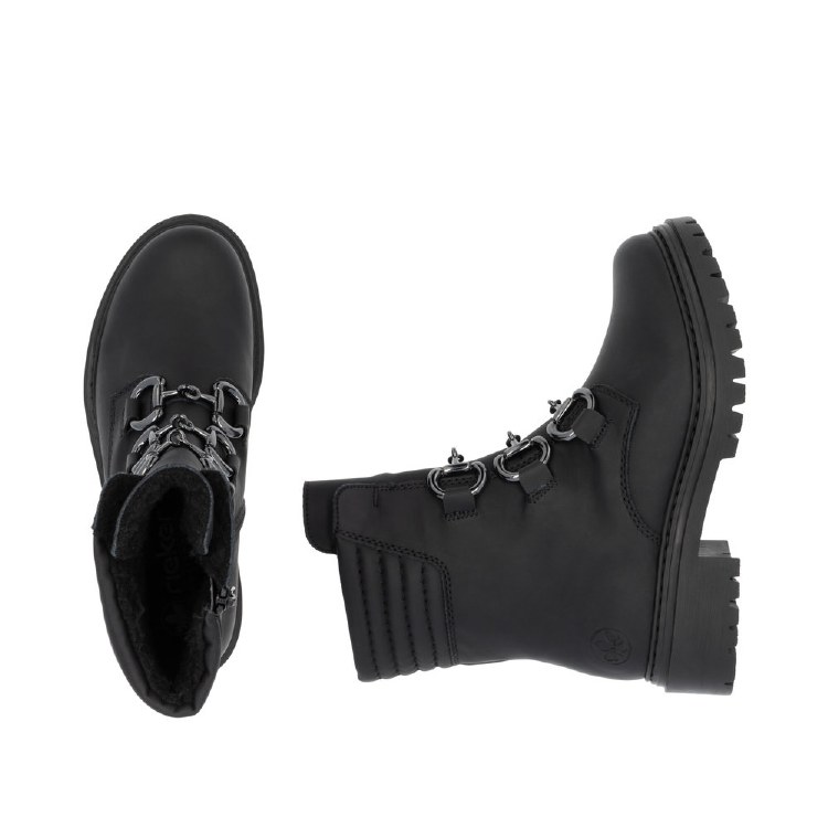 72650 Black Buckle Boot 37