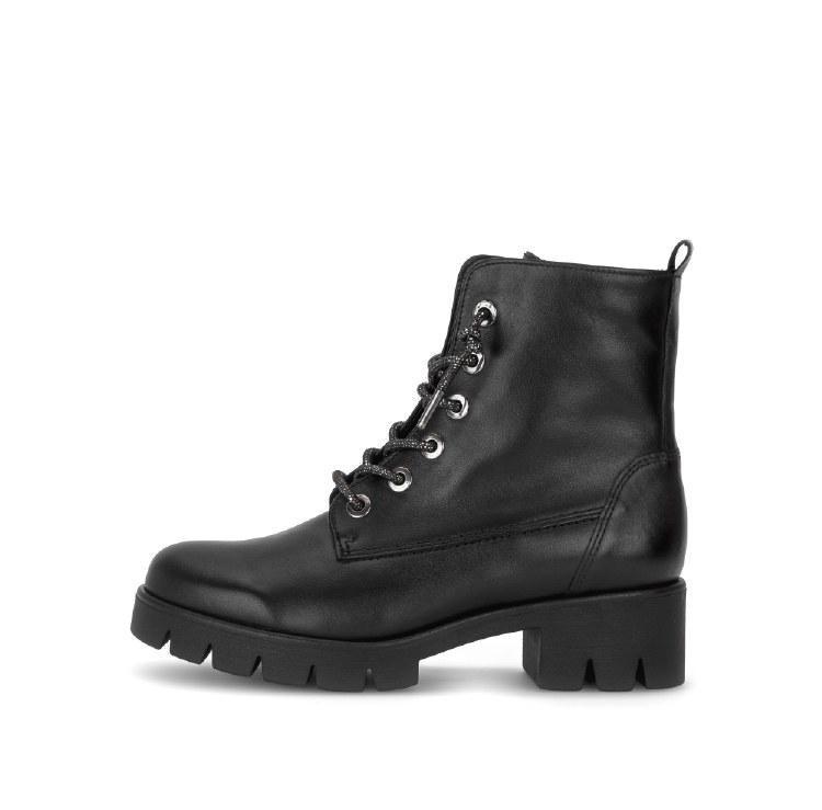 8018 Black Leather With Lace