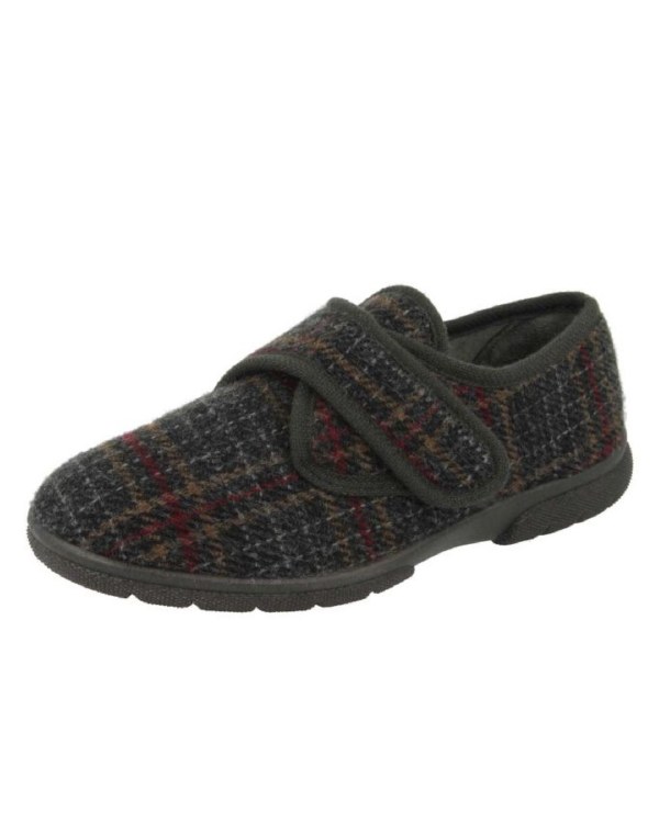 DB Grey Tartan Slipper