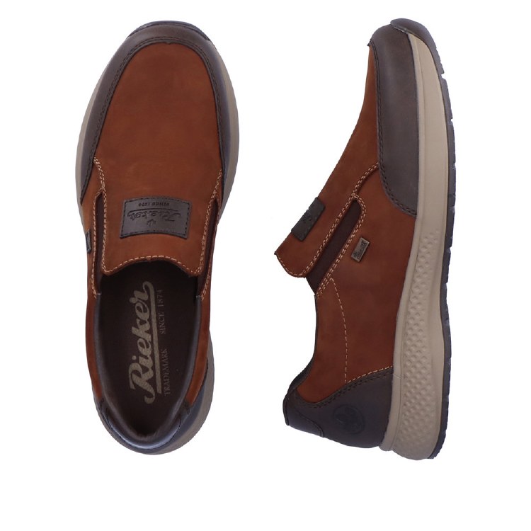 B7654 Brown Slip on