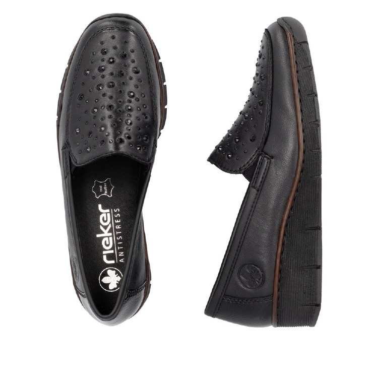 53752 Black Stud Slip On 37