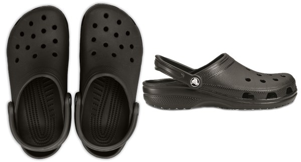 Size 12 black online crocs