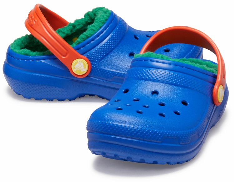 Blue Crocs With Rainbow Strap Crocs Rainbow Band Clog Kids Blue