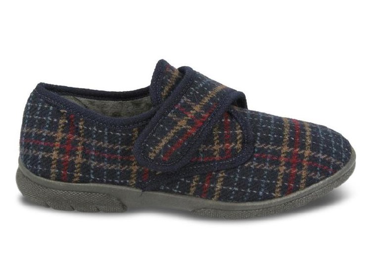 DB Navy Tartan Slipper