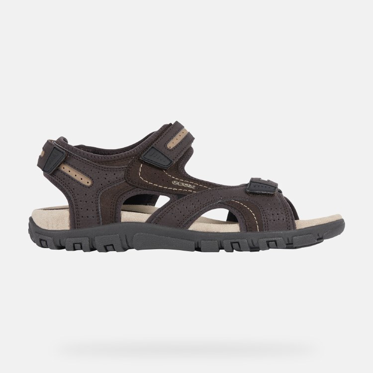 Geox Strada Coffee Sandal 42