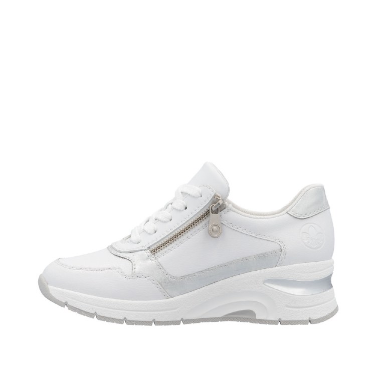 N9301 White Wedge Trainer 7 UK