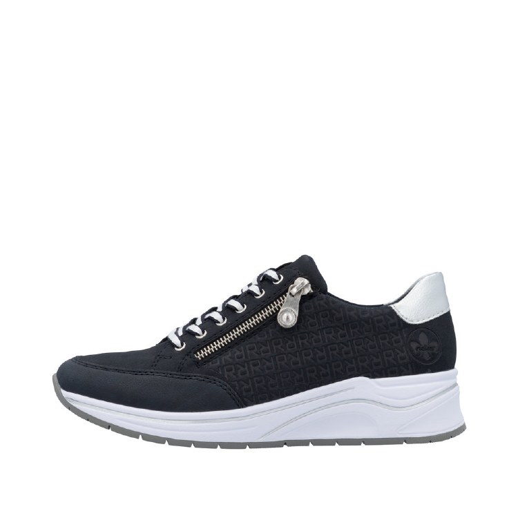 N9516 Navy Wedge With Zip 5 UK