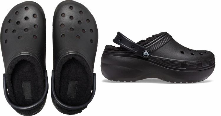 Platform Black Fur Lined 6