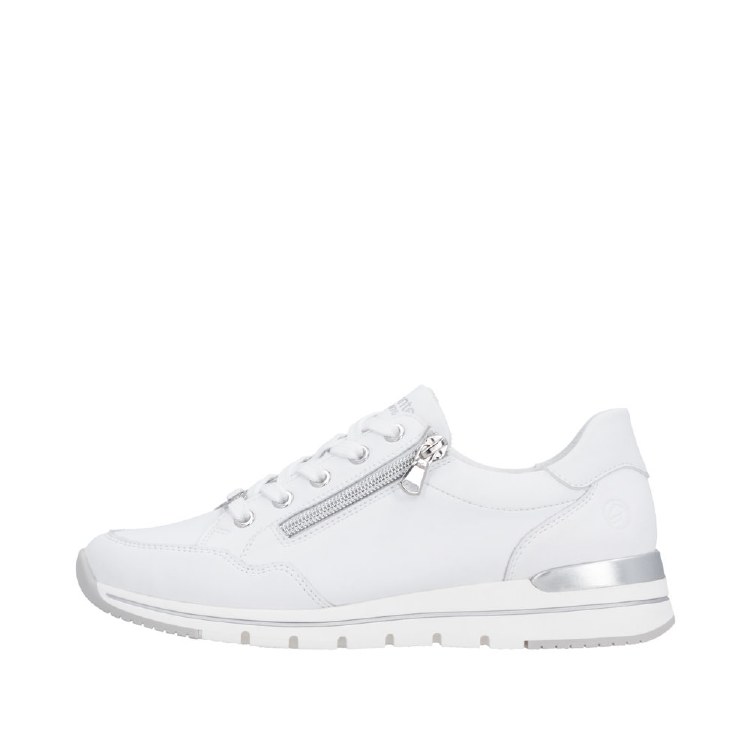 R6716 White Lace/ Zip Trainer