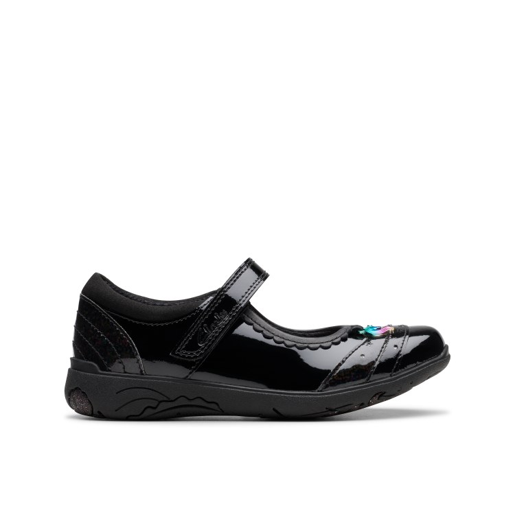 Relda Spark Black Patent 10.5