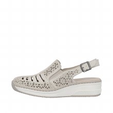 48763 Cream Low Wedge 5 UK / 3