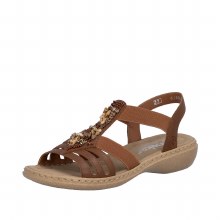 Additional picture of 61850 Tan Flat Sandal