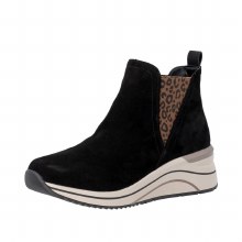 D0T75 Wedge Zip Ankle Black