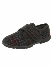 DB Grey Tartan Slipper