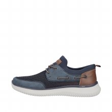 B9643 Navy Casual Slip On 7 UK