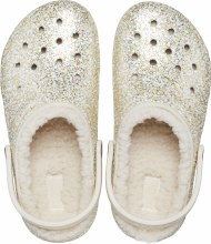 Fur best sale glitter crocs