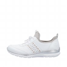 L3259 White Slip On 4 UK / 37