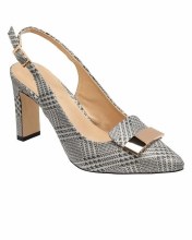 Lotus Black Check Heel 4