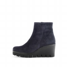 54.780 Navy Suede Wedge 4