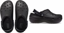 Platform Black Fur Lined 4