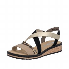 Additional picture of V3663 Beige/Black Strappy