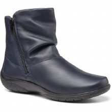 Whisper Navy Leather Boot 4 UK