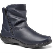 Whisper Navy Leather Boot