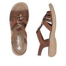 Additional picture of 61850 Tan Flat Sandal