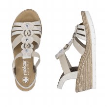 Additional picture of 619B2 Beige/Gold Wedge