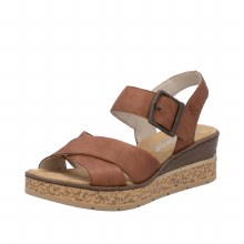 Additional picture of 63795 Tan Wedge 7 UK / 41 EU