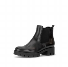 Additional picture of 8018 Black Leather Ankle Boot